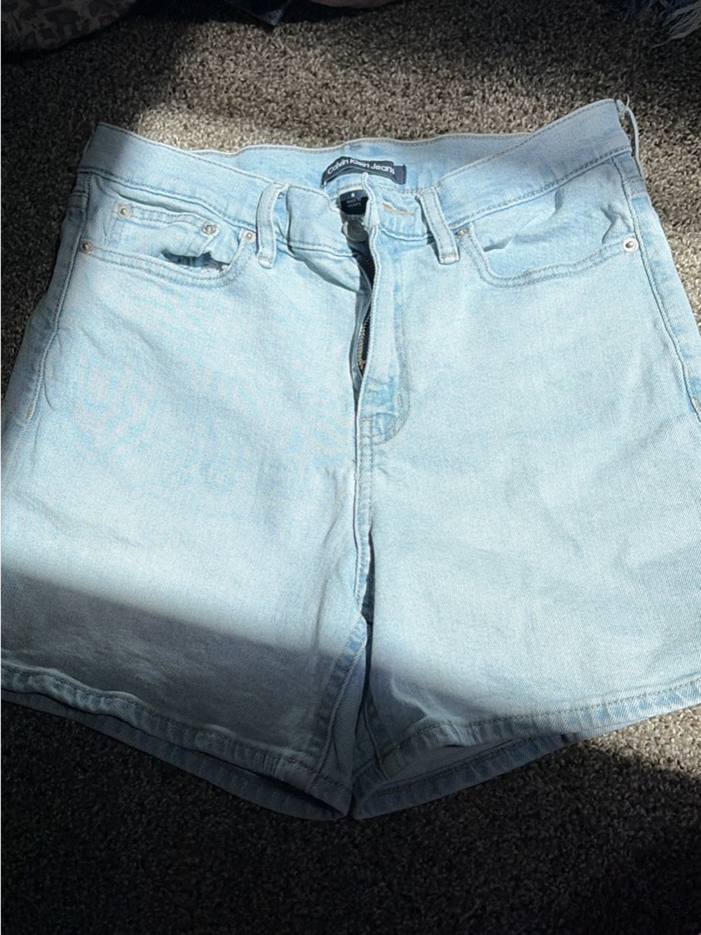 Calvin Klein Jeans Light Blue Denim Shorts